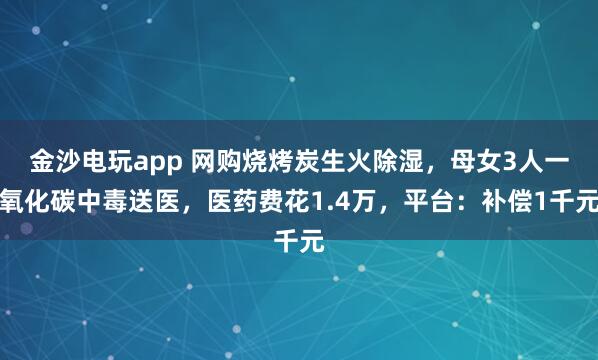 金沙電玩app 網(wǎng)購(gòu)燒烤炭生火除濕，母女3人一氧化碳中毒送醫(yī)，醫(yī)藥費(fèi)花1.4萬(wàn)，平臺(tái)：補(bǔ)償1千元
